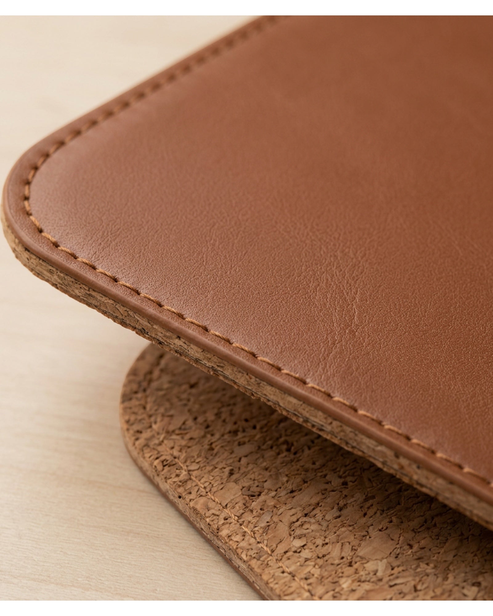 Blint Cork Leather Mouse Pad Tan 10 x 8 in