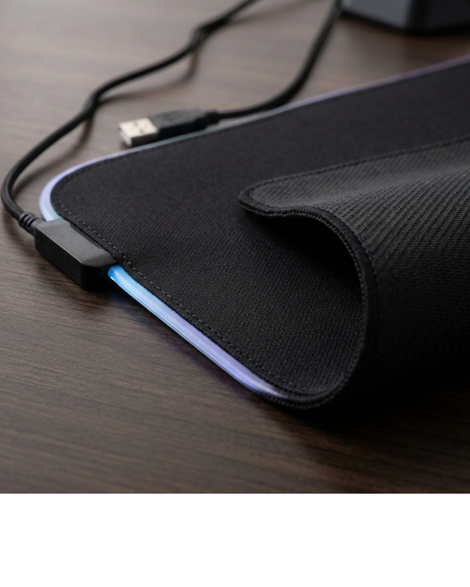 Blint RGB Edge Gaming Mouse Pad Black 12 x 10 in